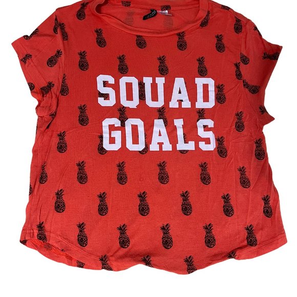 H&M 2 Pack Crop Tops - Louisiana State & Squad Goals Crop Tops - Picture 6 of 7